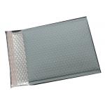 Gray Matte Metallic Bubble Mailers , Flat Custom Printed Padded Envelopes