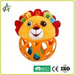Food Grade L14cm Baby Plush Rattle Hand Fine Movement Training