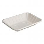 Natural Color Rectangular Compostable Sugarcane Bagasse Sustainable Sushi Trays Plates for sale