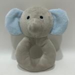 2023 New Coming Baby Plush Toys Plush Ring Elephant With Rattle BSCI Factory for sale