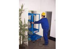 China Aluminium Alloy Hydraulic Single Mast Lift Platforms 6m Platform Height supplier
