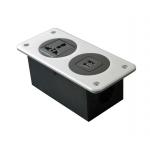 2018 New Aluminum Panel Socket with Universal power and USB charger for table /wall mounting for sale