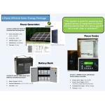 LCD Display Domestic Solar Power Systems With AC / DC Circuit Breakers for sale