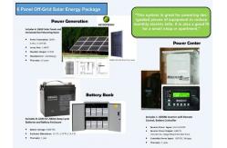 China LCD Display Domestic Solar Power Systems With AC / DC Circuit Breakers supplier