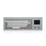 Silicone Keys Waterproof IP65 Wired Industrial Keyboard With Touchpad for sale