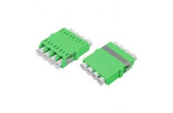 China LC APC QUAD One-piece Adapter With Flange supplier