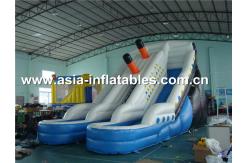 China Hot Sale Inflatable Water Slide With Pool For Aqua Park Games supplier