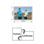 Snap Frame Crystal Light Box A4 Size Crystal Window Display Hanging Lightbox for sale