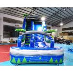 Palm Tree Jumping Castles Outdoor Inflatable Water Slides With Pool
