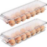 Kitchen 14PCS Refrigerator Egg Container With Lid And Handle for sale