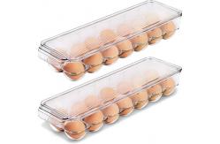 China Kitchen 14PCS Refrigerator Egg Container With Lid And Handle supplier