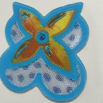 Sew On Custom Phantonm Colored  Effect Hologra Fancy TPU Soft Patches for sale