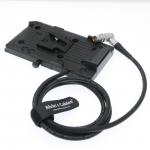IDX V-Mount Battery Plate To 6 Pin Right Angle Video Power Cable For Red Scarlet Epic for sale