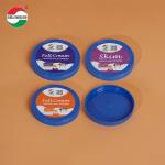 Round PE Plastic Screw-On Cap Lids Pop Top Bottle Jars Caps Plastic Cover for Milk Powder Jar Inner Film for sale