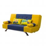 Gross Weight 28KGS Convertible Navy Yellow Home Sofa Bed for sale