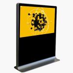 Cold Rolled Steel Horizontal Touch Screen Kiosk , Lcd Advertising Machine for sale