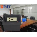 Black Pop-Up Power Hide Socket Oval Corner Zinc Alloy Panel  BD300-1R for sale