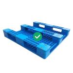 3 Runner Warehouse Plastic Pallet 1200x1200 HDPE  Injection Moulded Pallet for sale