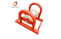 China Straight Line Cable Pulling Pulley Wheel Aluminum Cable Roller Trench Roller supplier
