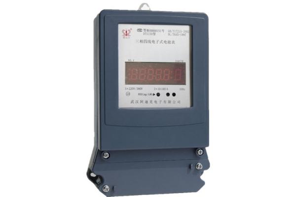 Energy Measurement Three Phase Four Wire Energy Meter With LED Indicator