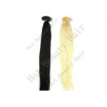 Unprocessed Custom Human Hair Wigs / U - Tip Long Pre Bonded Hair Extensions