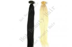 China Unprocessed Custom Human Hair Wigs / U - Tip Long Pre Bonded Hair Extensions supplier