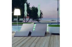 China Custom Rotational Mould Outdoor Swimming Pool Tables And Chairs Plastic Sunbed supplier