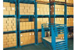 China Q235B Metal Warehouse Storage Shelves Stackable Storage Cages supplier
