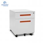 Under Desk Two Drawer Cold Rolled Steel Mobile Pedestals for sale