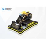 9D Virtual Reality Motorcycle Racing Simulator 3 Exclusives Games Black Yellow 24'' Monitor for sale