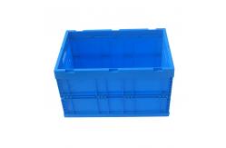 China Logo Printing Collapsible Plastic Containers / Folding Storage Crates supplier