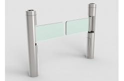 China SS304 Cabinet Swing Barrier Gate Swiping Card DC Brushless Motor 730mm Arm supplier