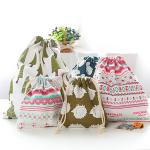 OEM ODM Cotton Linen Drawstring Bags Household Storage Organization for sale