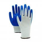 Crinkle Latex Rubber Coated Work Gloves Wear Resistant Nylon Safety Gloves for sale