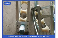 China Nylon Sheaves 150mm SHL150C Cable Roller Pulley Three Roller Cable Guide Roller supplier