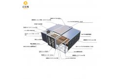 China Eco Friendly Prefab Steel Frame House Double Wing Expandable Container House supplier