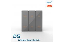 China Wireless Smart Zigbee 3.0 Wall Switch Tuya Protocol Glass Cover Scene Switch supplier