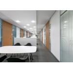 Motor Driven Blinds Office Partition Wall Double Glass Transparency Or Privacy for sale