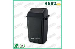 China Safe 15L ESD Trash Cans / Waste Bin Protection Range 10e6 To 10e9 Ohms supplier