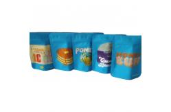 China HACCP Custom Food Packaging Bags 210mm 3 Side Seal Flat Pouch supplier