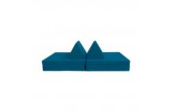 China Flexible Seating Micro-Suede Modular Foam Play Couch For Toddlers supplier