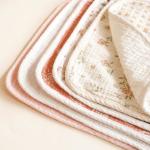 Large 100% Cotton Muslin Burp Cloths Comfortable For Newborns