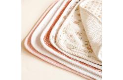 China Large 100% Cotton Muslin Burp Cloths Comfortable For Newborns supplier