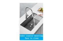 China Hand Sanded Surface Smooth Without Rough Stainless Steel kitchen Sink supplier