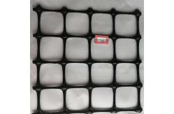 China 40x40mm PP Coated Geogrid Plastic Wire Mesh Biaxial Soil Reinforcement supplier