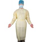 Level-2 Non-Irritating Disposable Fluid-Resistance Medical Use SMS Isolation Gown With Knitted Wrist for sale