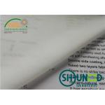 Bonded Woven Interlining , Double Sided Interfacing Used For Light Fabric