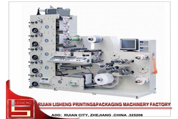 sticker Flexo Label Printing Machine Wtih CE Certification , 320mm Width