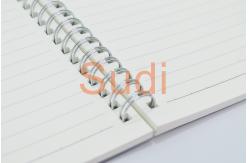 China Double Binding Filament PP Cover A5 Loose Leaf Spiral Notebook supplier