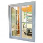 Double Glass Plastic PVC Sliding windows House Windows with Mosquito Net for sale
